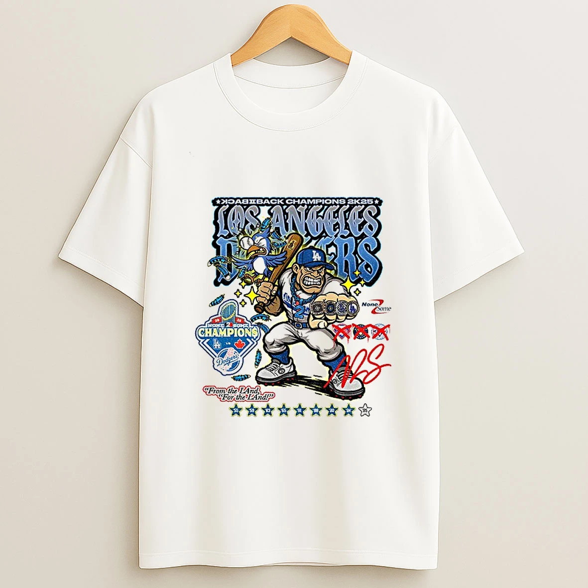 Los Angles Dodgers World Series Champions From The Land For The Land Tshirt Hoodie