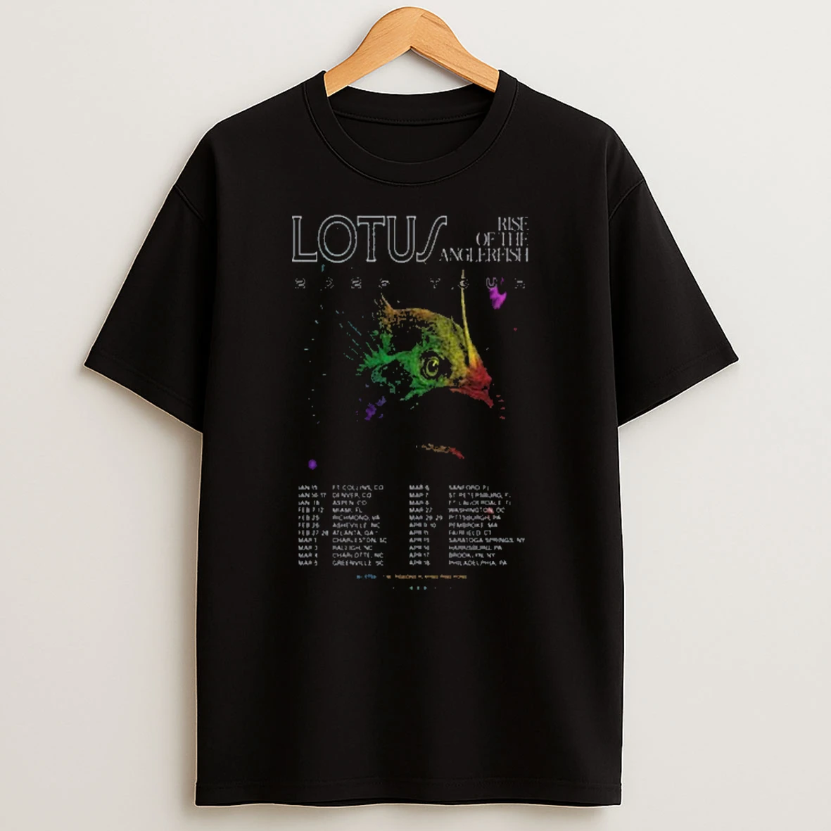Lotus Rise Of The 2026 Anglerfish Tour Tshirt Hoodie
