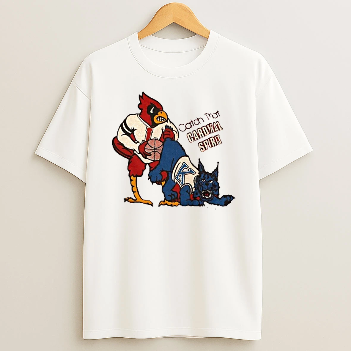 Louisville Cardinals Basketball Catch That Cardinal Spirit Tshirt Hoodie