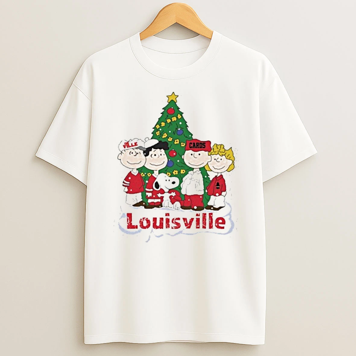 Louisville Cardinals X The Peanuts Christmas Tshirt Hoodie