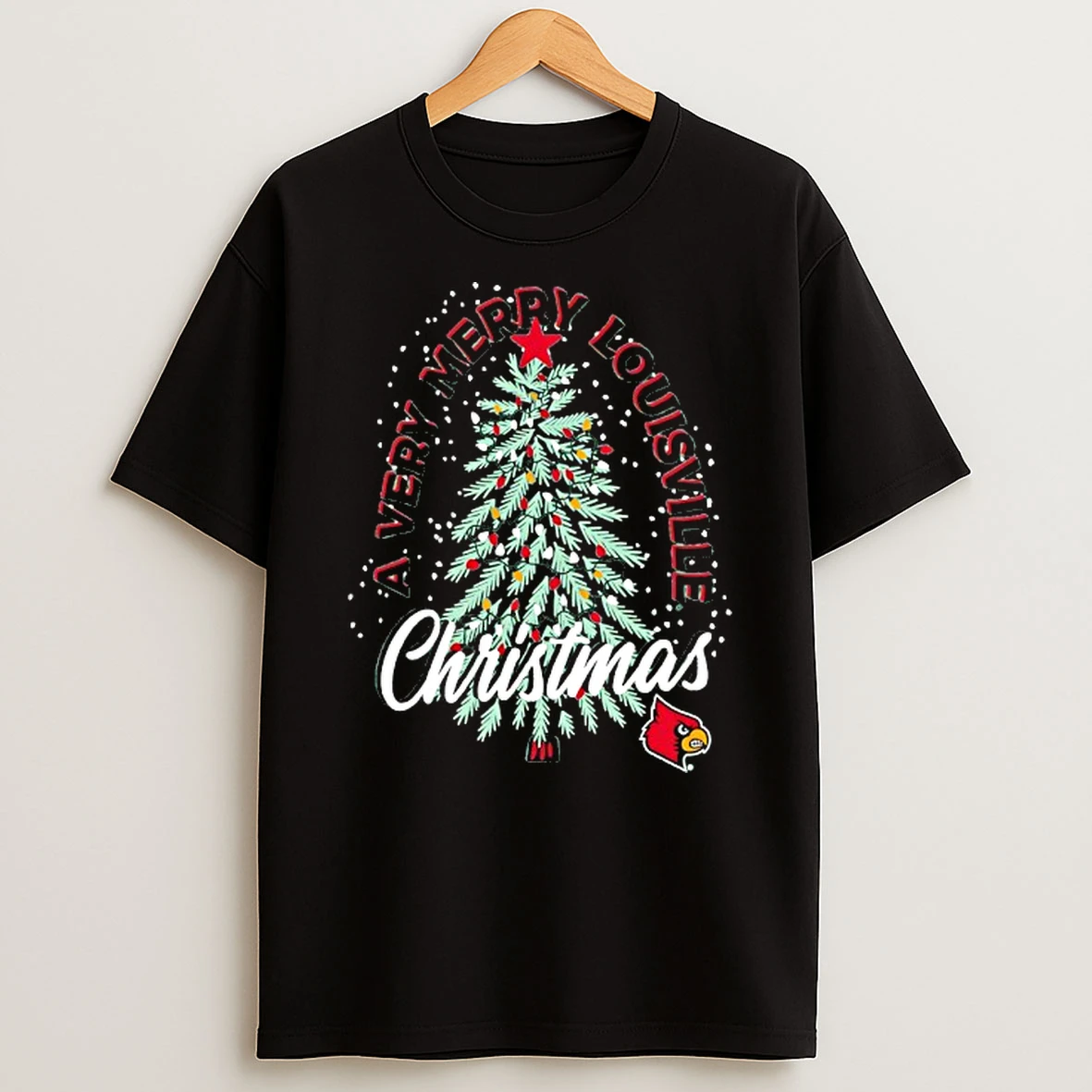 Louisville Cardinals A Very Merry Arizona Christmas Tree Tshirt Hoodie