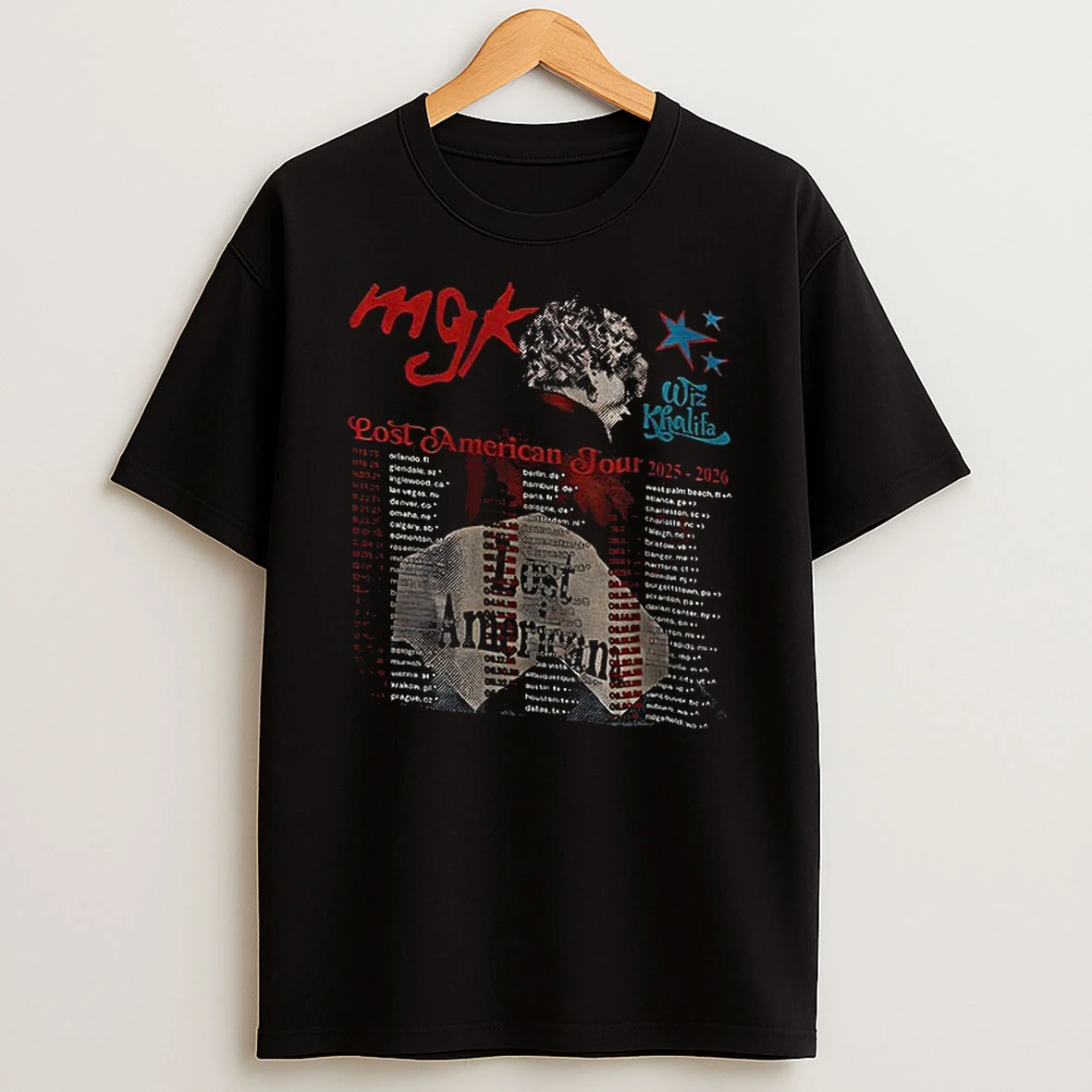 Machine Gun Kelly Lost American Tour 2025 Tshirt Hoodie