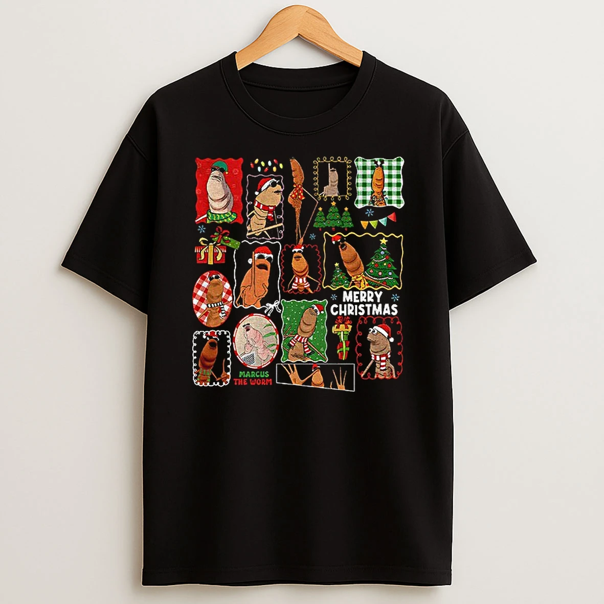 Marcus The Worm Xmas I Dont Like This Rock Christmas Tshirt Hoodie