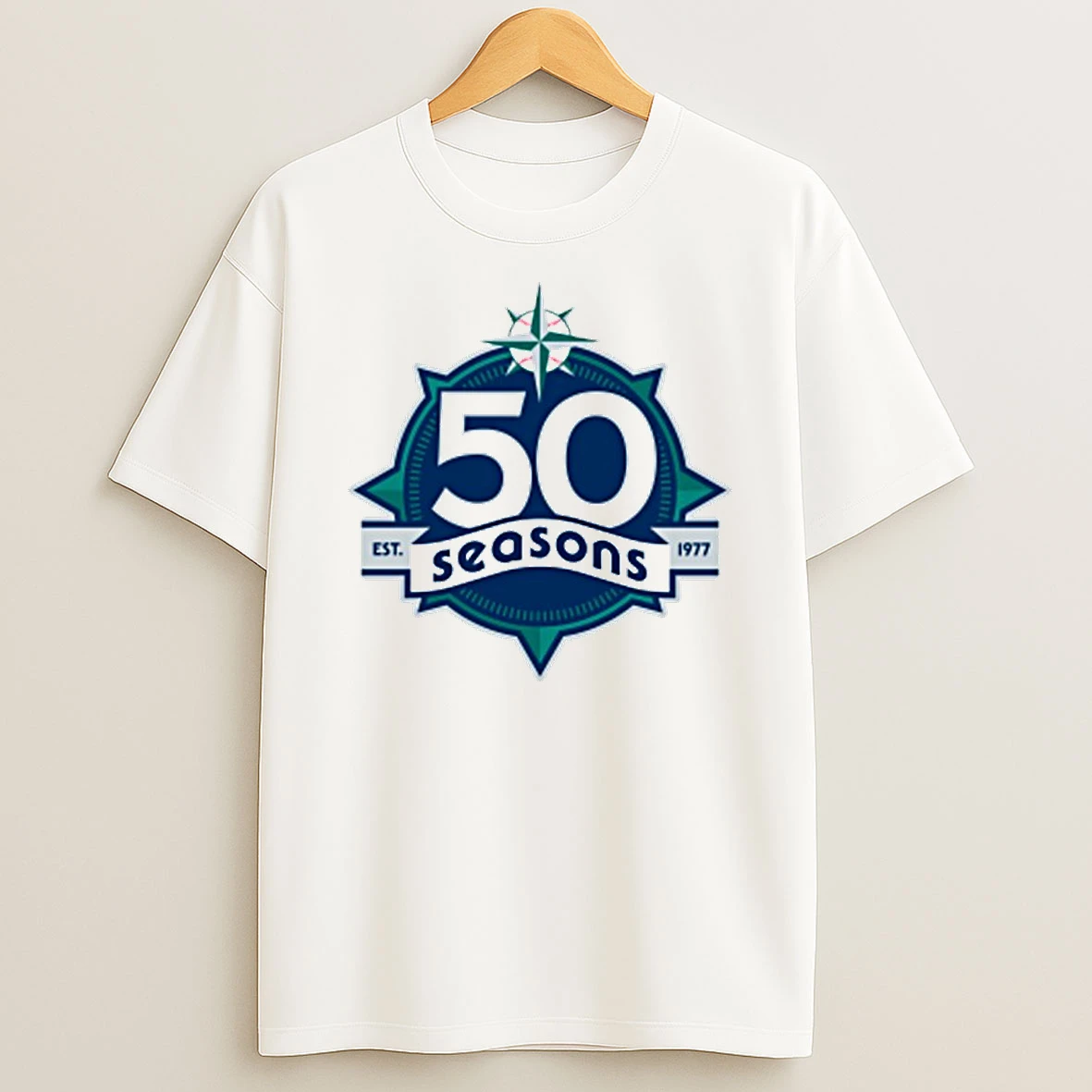 Mariners 50th Anniversary Est 1977 Tshirt Hoodie