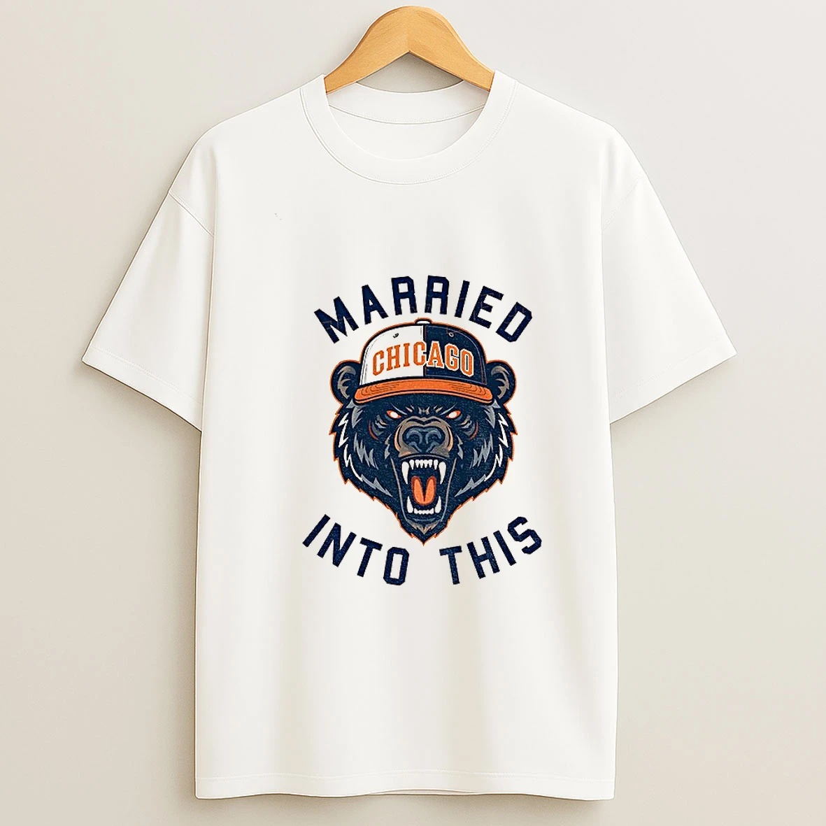 Married Into This Chicago Bears Nfl Football Game Day 2025 Tshirt Hoodie