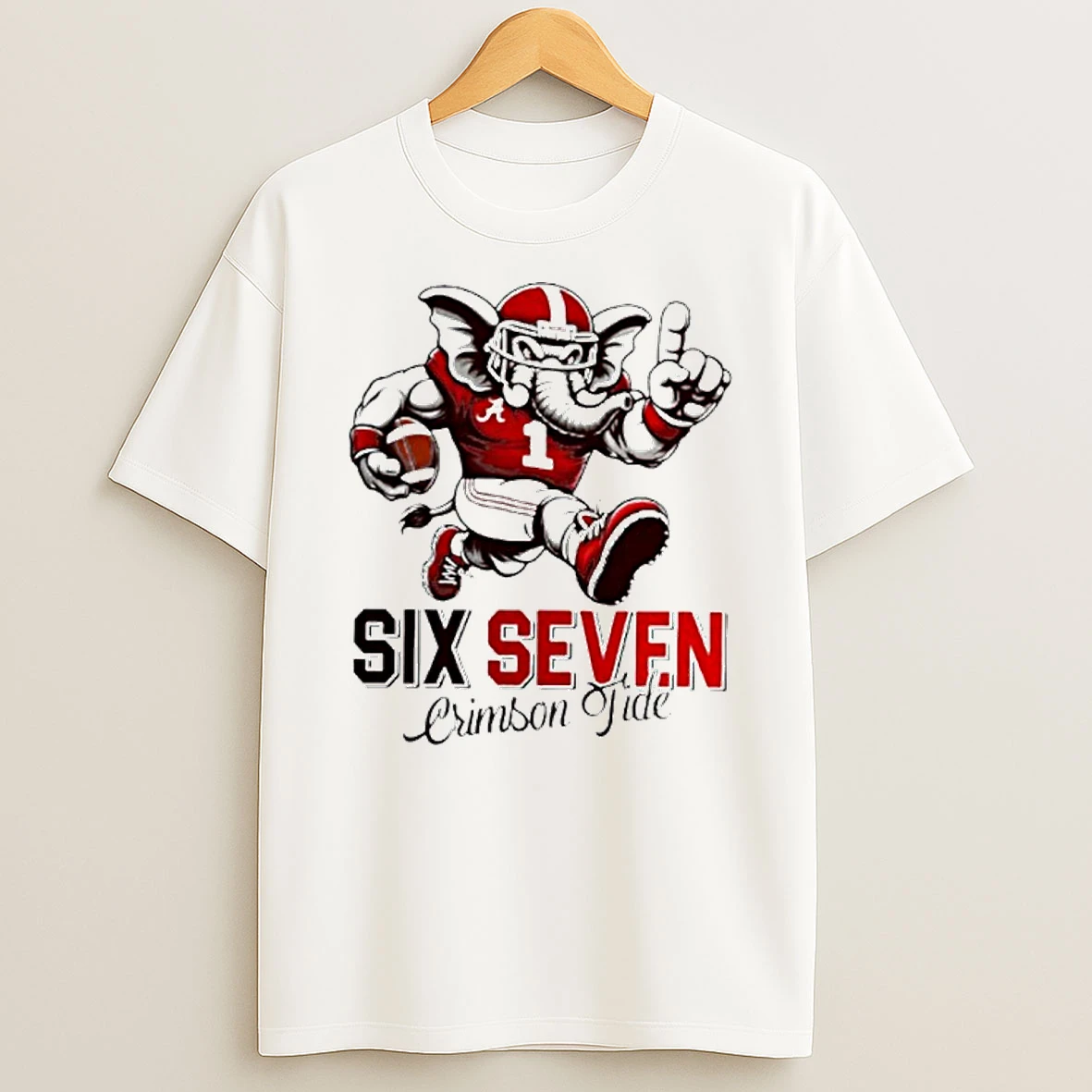 Mascot Six Seven Crimson Tide Tshirt Hoodie