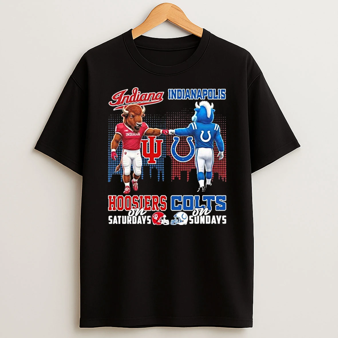Mascots Indiana Hoosiers On Saturday And Indianapolis Colts On Sundays Tshirt Hoodie
