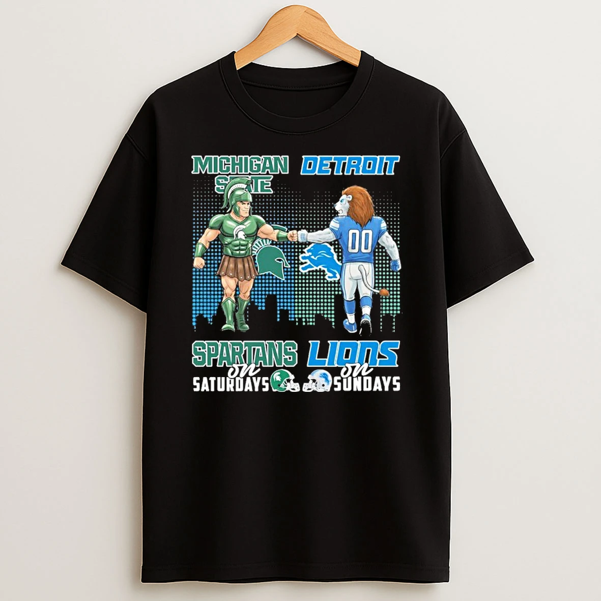 Mascots Michigan State On Saturday And Lions On Sundays Tshirt Hoodie