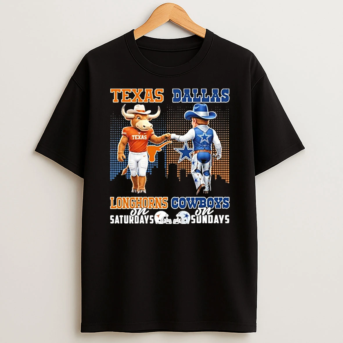 Mascots Texas On Saturday And Cowboys On Sundays Tshirt Hoodie