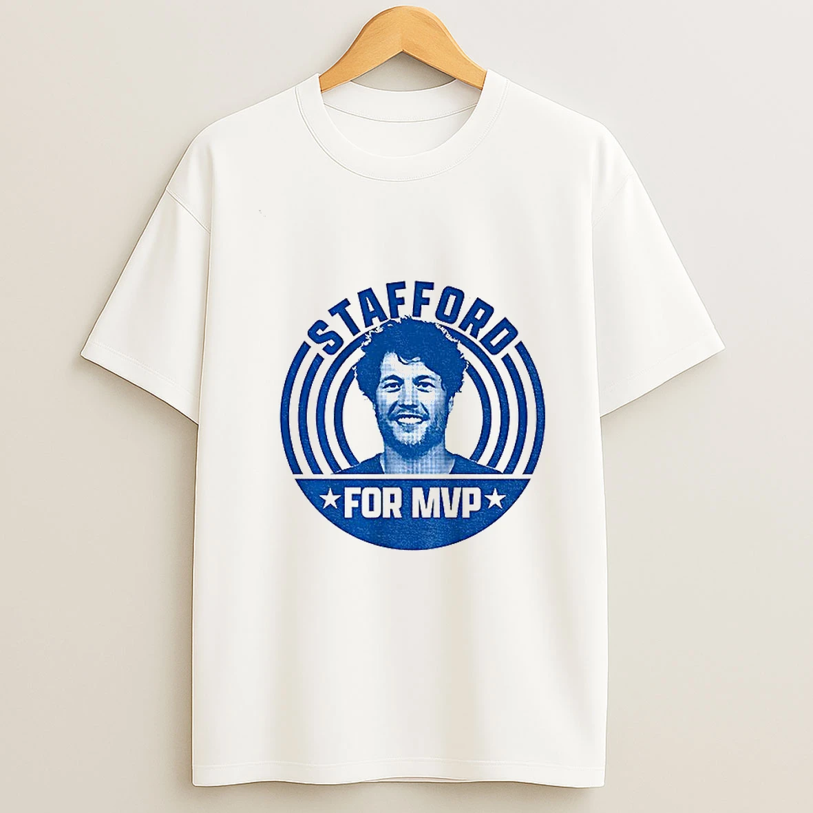 Matthew Stafford For Mvp Los Angeles Rams Nfl 2025 Football Lover Tshirt Hoodie