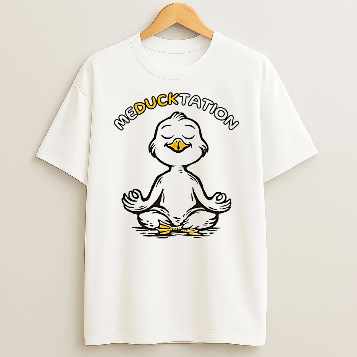Meducktation Duck Yoga Circle Tshirt Hoodie