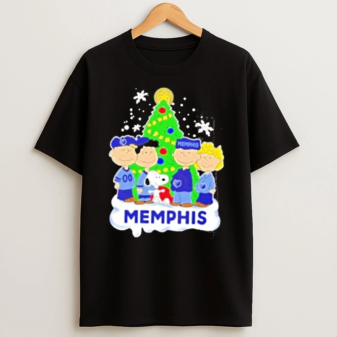 Memphis Grizzlies X Peanuts Snoopy And Friends Christmas Tree Premium Tshirt Hoodie