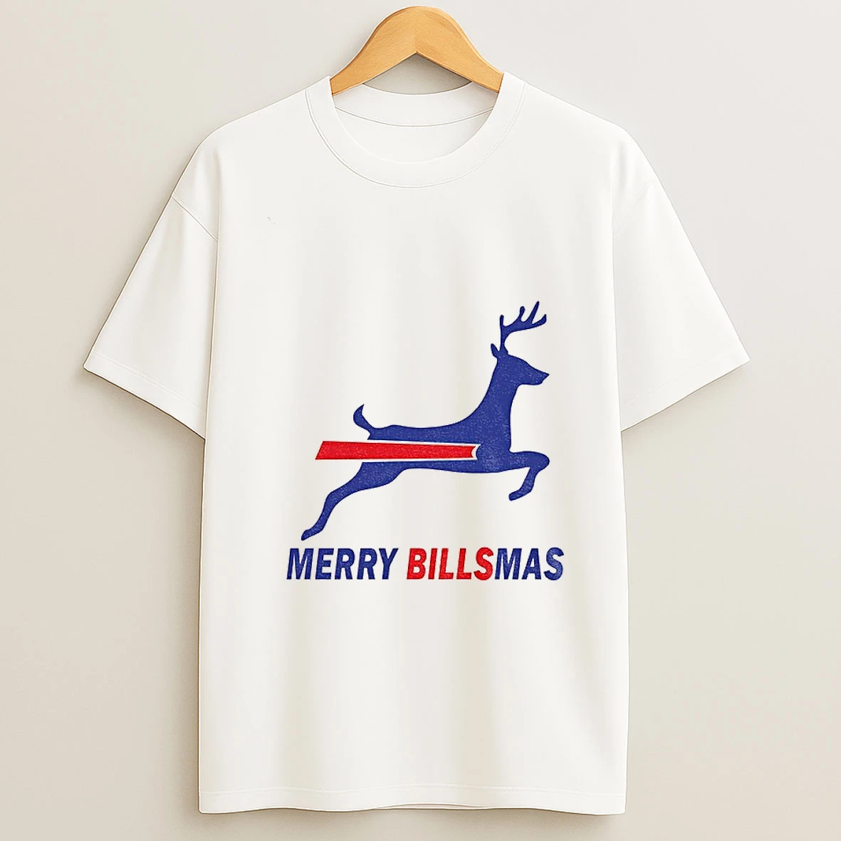 Merry Billsmas Reindeer Buffalo Bills Nfl Football Parody Logo 2025 Christmas Tshirt Hoodie