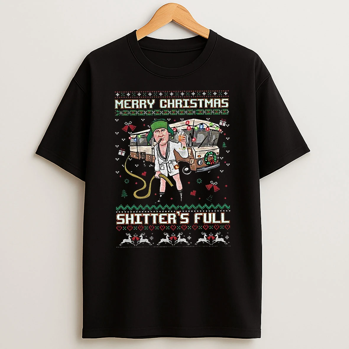 Merry Christmas Shitters Full Christmas Vacation Ugly Xmas Tshirt Hoodie