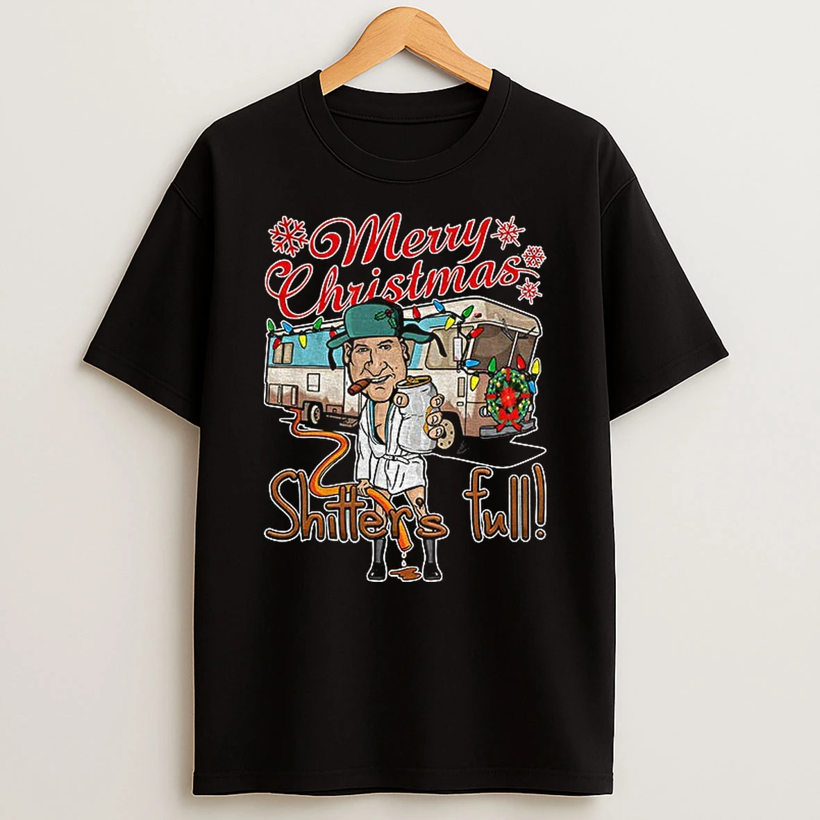 Merry Christmas Shitters Full Sarcastic Christmas Tshirt Hoodie