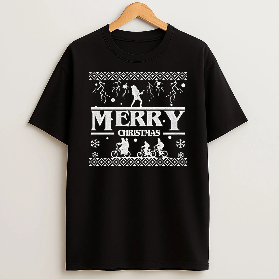 Merry Christmas Stranger Things Inspired Quote Tshirt Hoodie