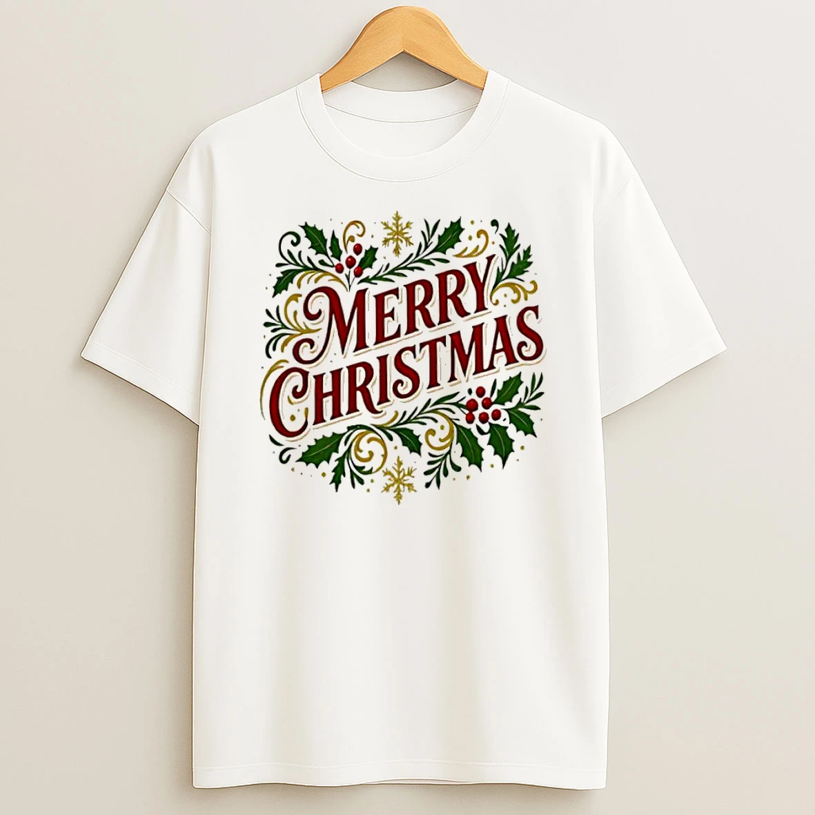 Merry Christmas Cute Patterned Border Tshirt Hoodie