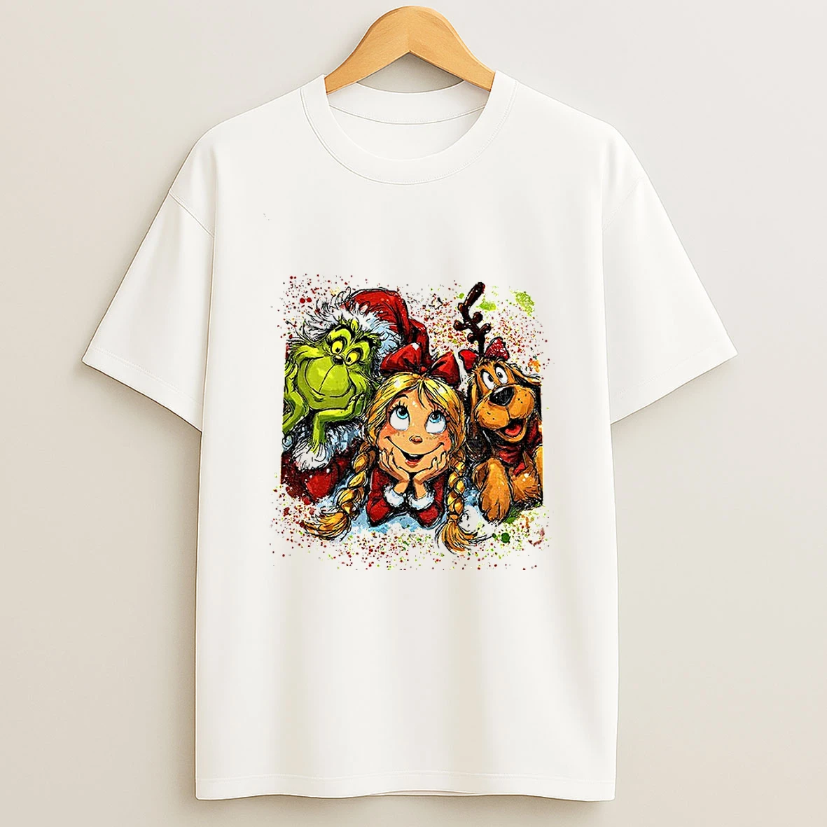 Merry Grinchmas Grinch Cindy Lou Who Max Merry Christmas Tshirt Hoodie