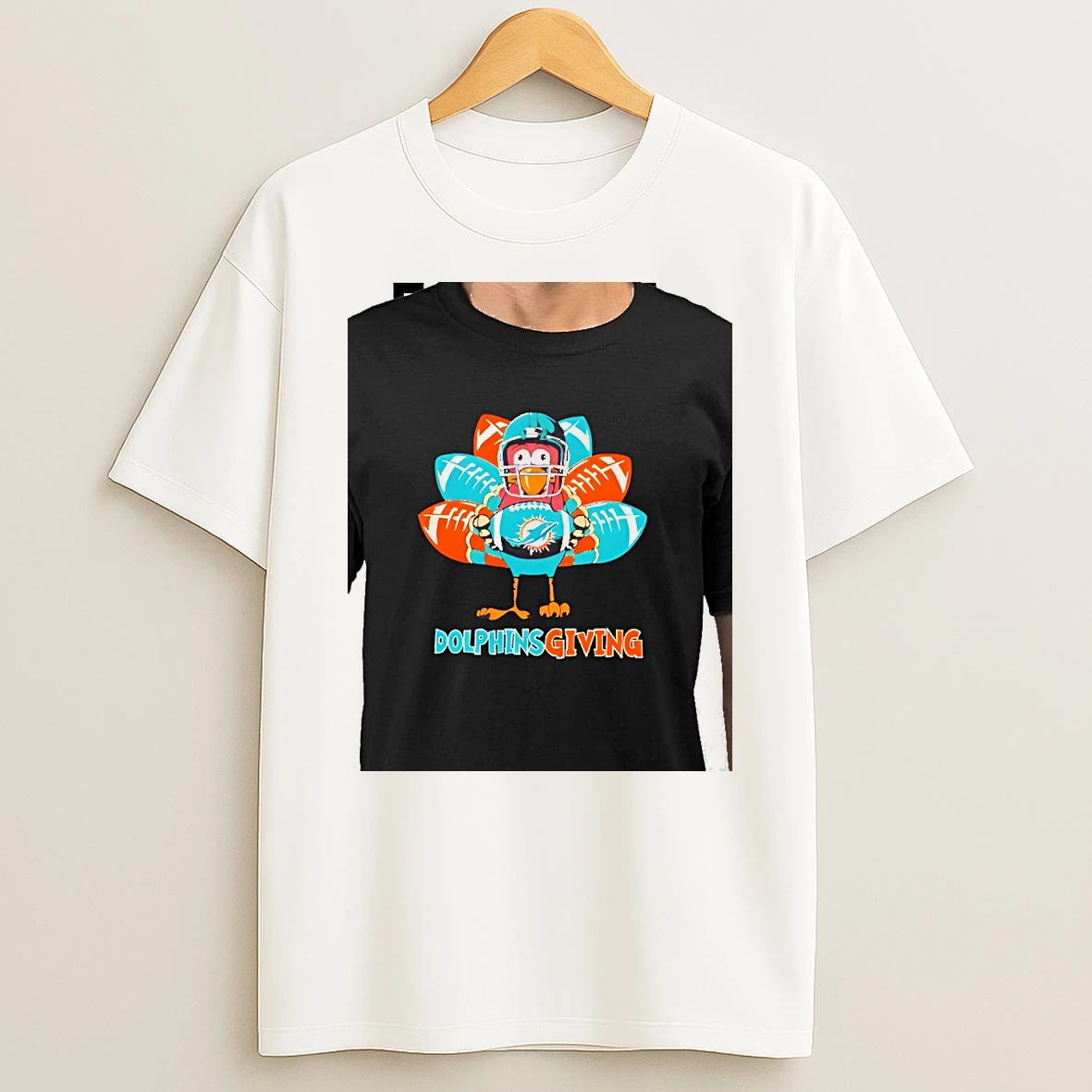 Miami Dolphins Thanksgiving Turkey Tshirt Hoodie