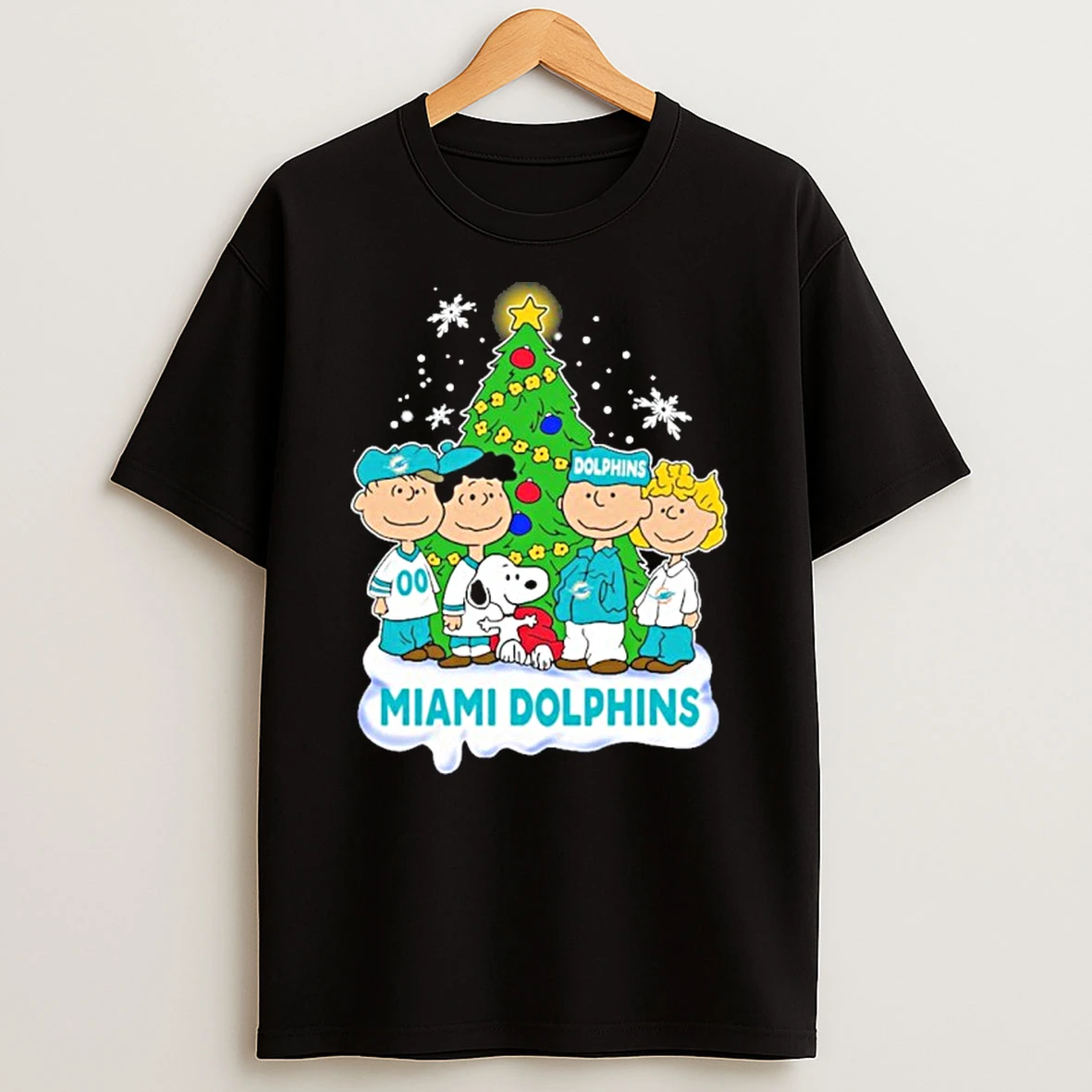 Miami Dolphins X The Peanuts Christmas 2025 Tshirt Hoodie