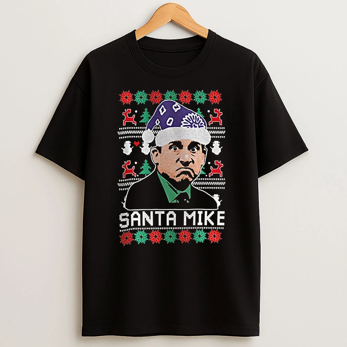Michael Scott Santa Mike Merry Christmas 2025 Tshirt Hoodie