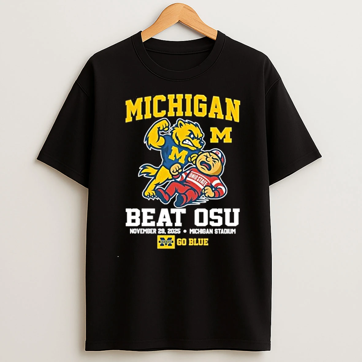 Michigan Beat Osu November 29 2025 Go Blue Tshirt Hoodie