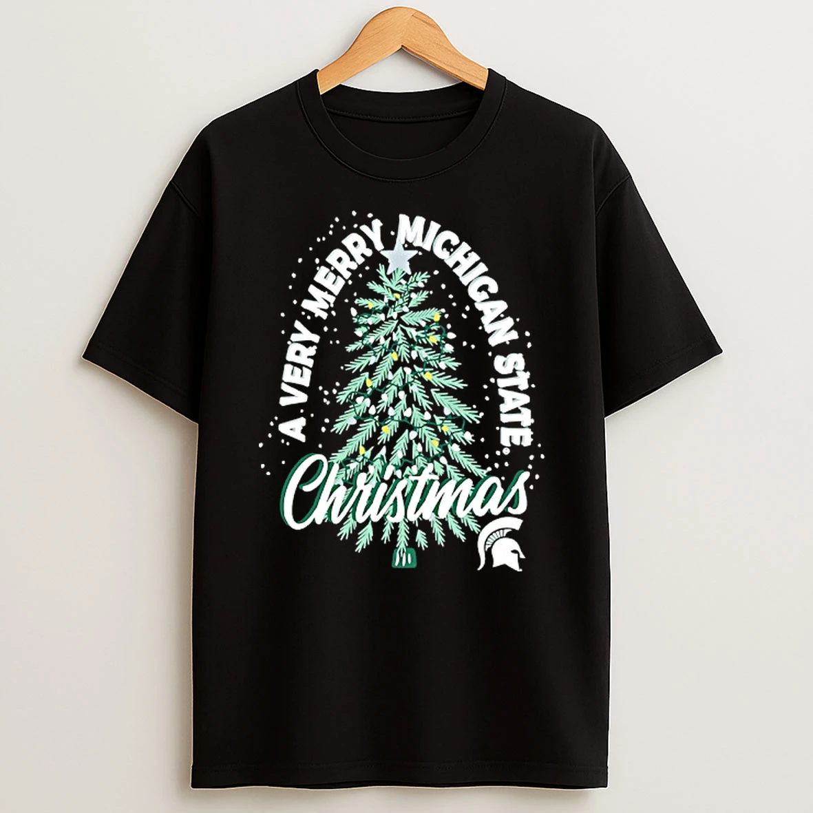 Michigan State Spartans A Very Merry Arizona Christmas Tree Tshirt Hoodie