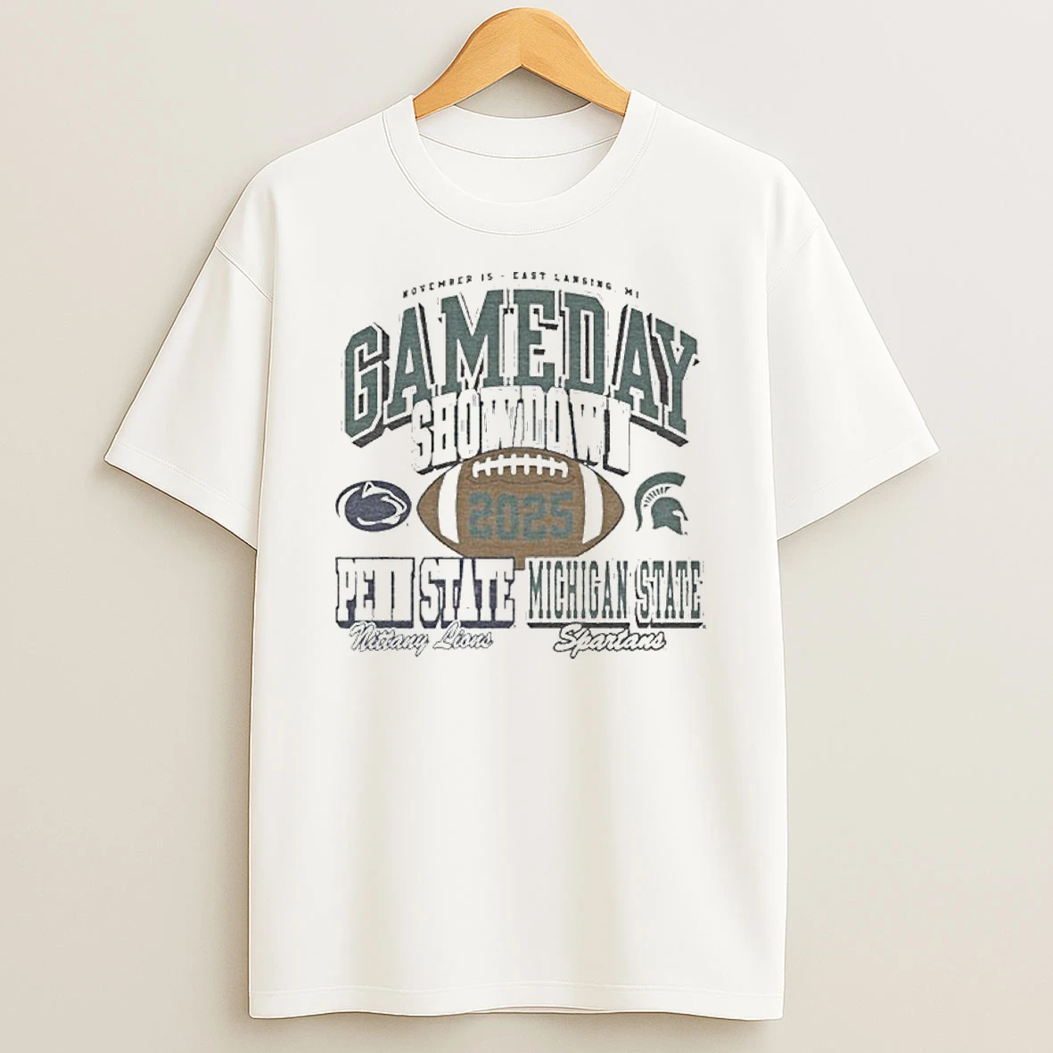 Michigan State Spartans Vs Penn State Nittany Lions 2025 Gameday Showdown Tshirt Hoodie