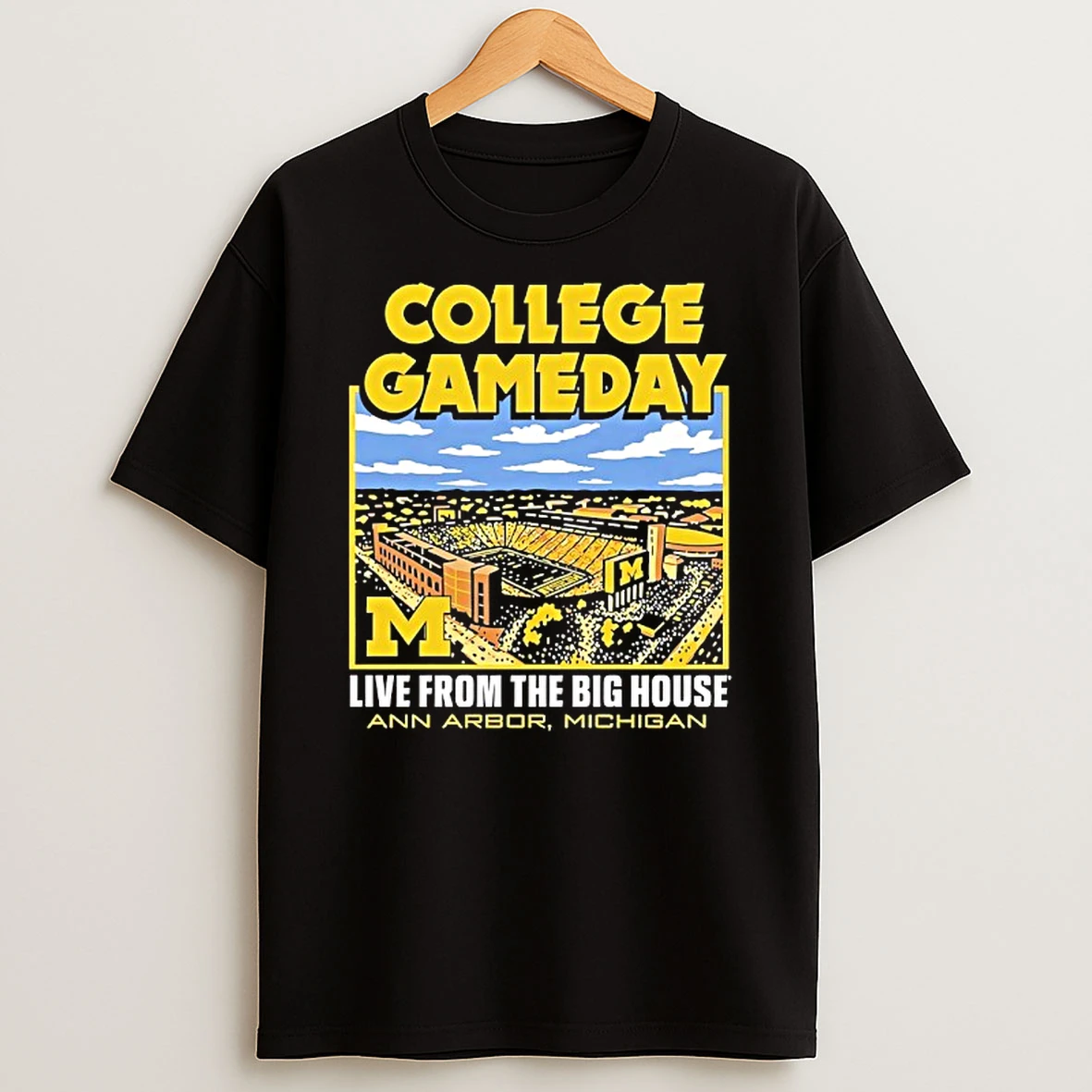Michigan Wolverines College Gameday Live From The Big House Tshirt Hoodie