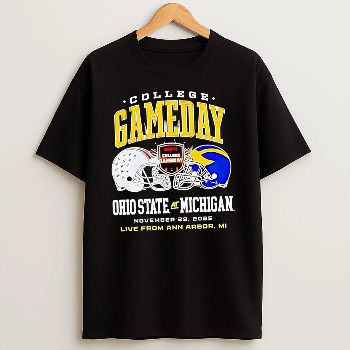 Michigan Wolverines Vs Ohio State Buckeyes 2025 Collage Gameday Tshirt Hoodie