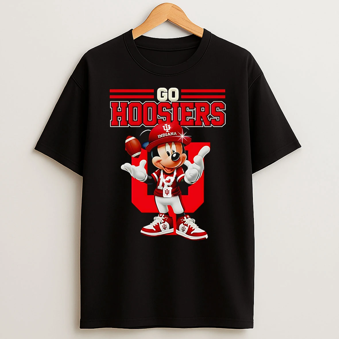Mickey Mouse Go Hoosiers Tshirt Hoodie