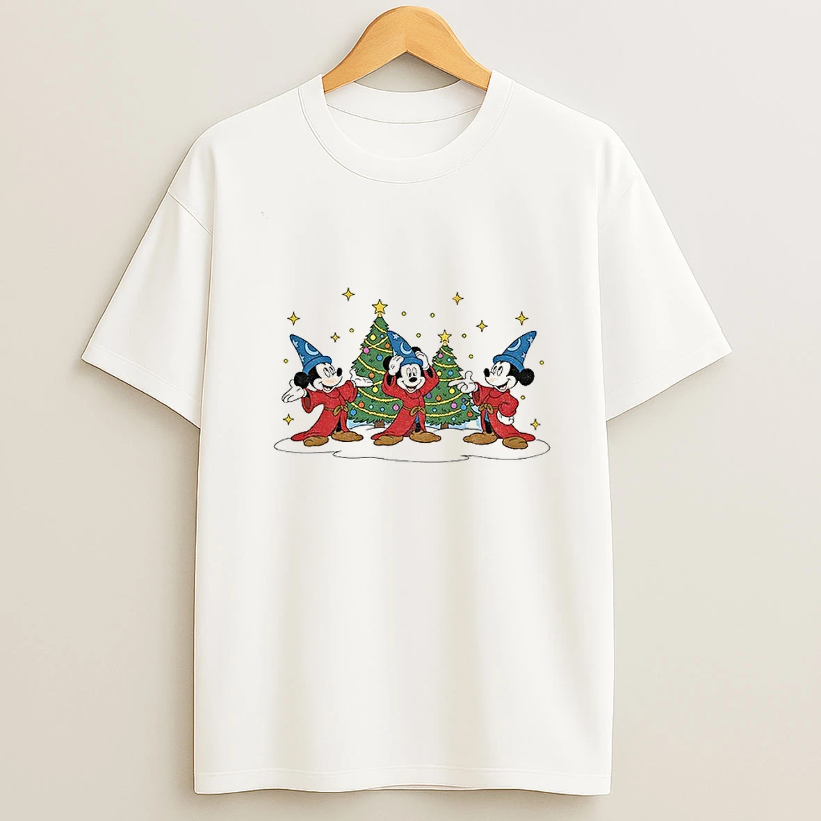 Mickey Walt Disney Fantasia Disneyland Family Christmas Tshirt Hoodie