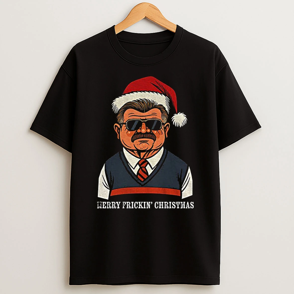 Mike Ditka Santa Claus Chicago Bears Nfl Football Lierry Prickin Christmas Tshirt Hoodie