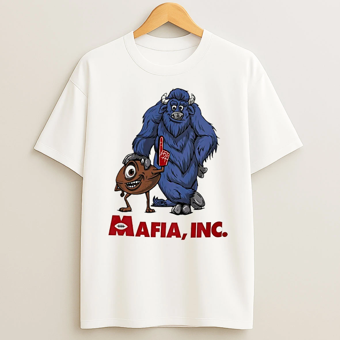Mike Wazowski And James P Sullivan X Mafia Inc Buffalo Bills Football Circle Tshirt Hoodie