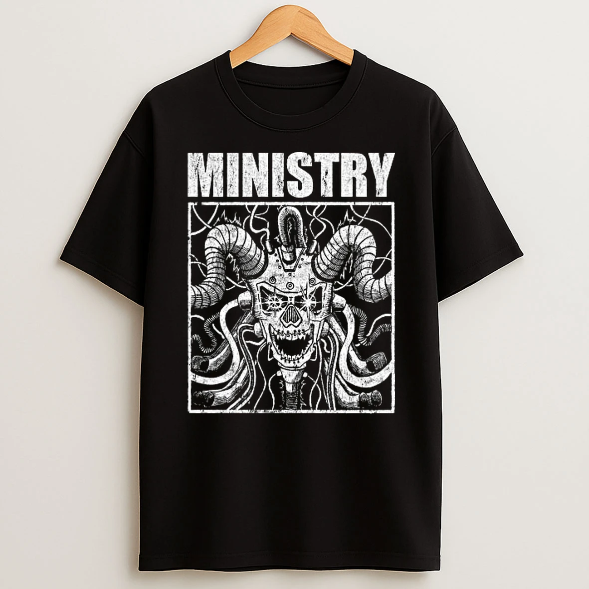 Ministry Machine Skull Tshirt Hoodie