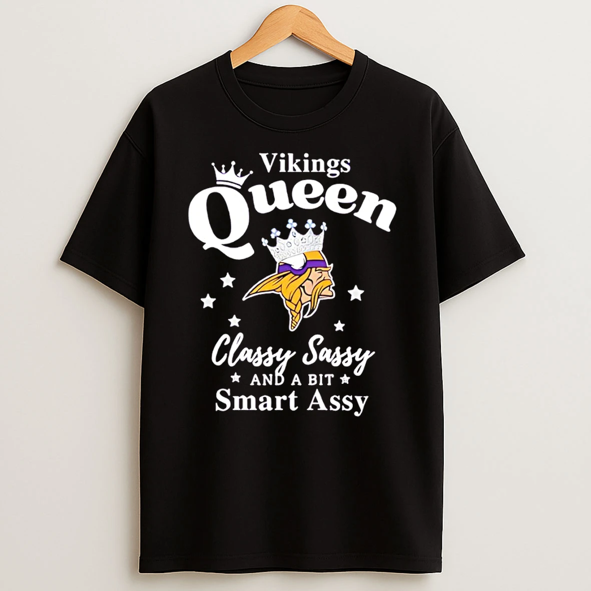 Minnesota Vikings Queen Classy Sassy And A Bit Smart Assy Nfl Tshirt Hoodie