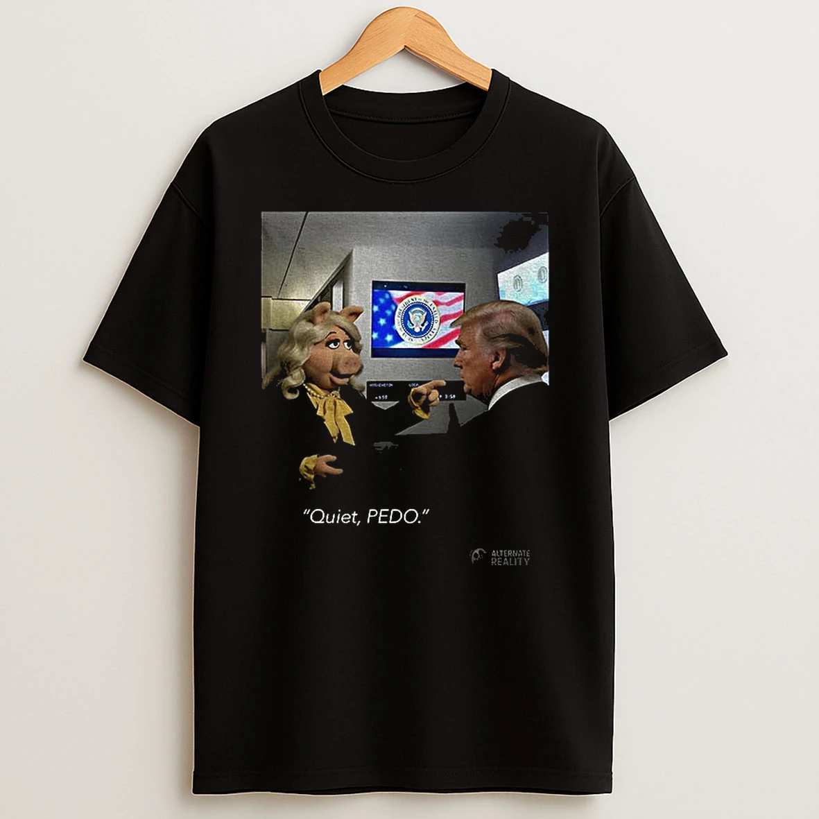 Miss Piggy The Muppets Donald Trump Quiet Pedo America Tshirt Hoodie