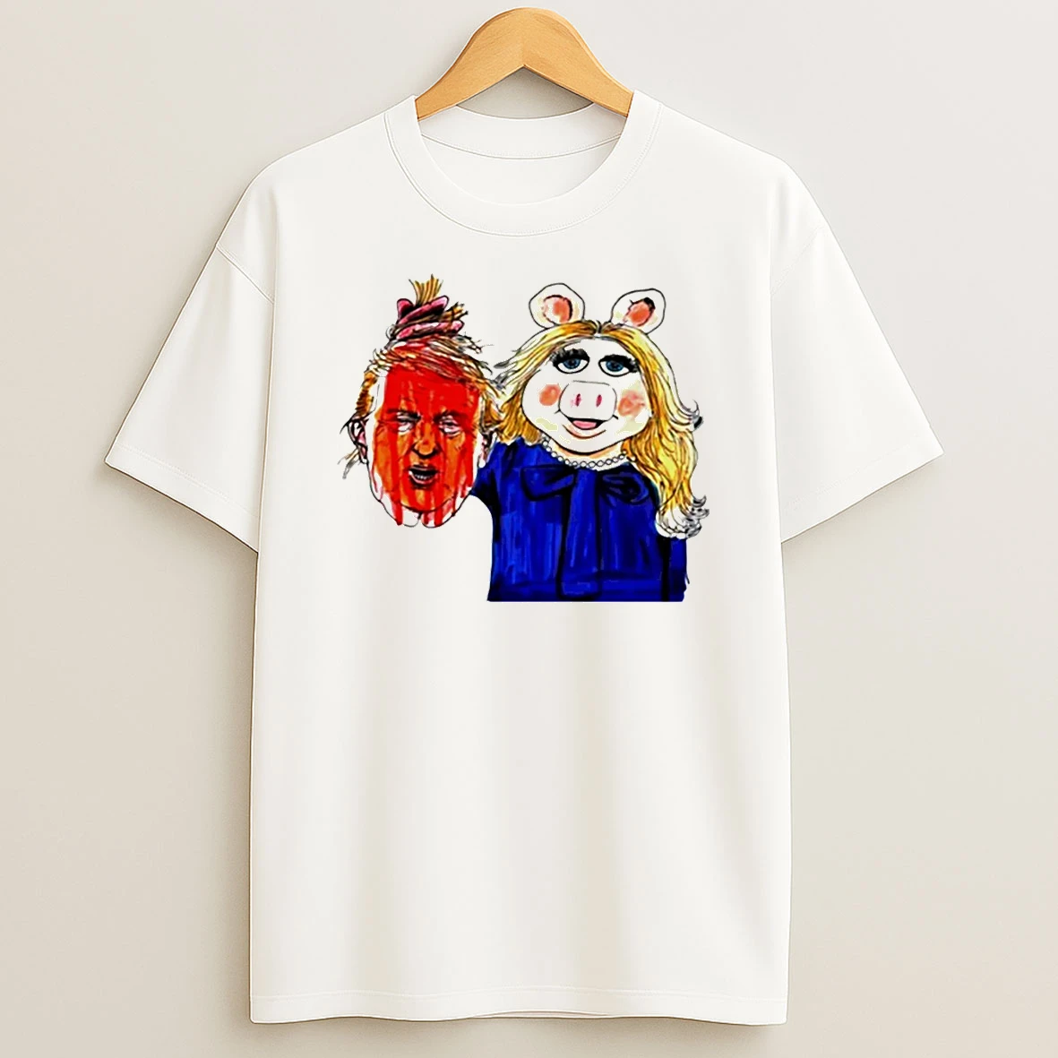 Miss Piggy Get Trumps Head Quiet Piggy Anti Trump Tshirt Hoodie