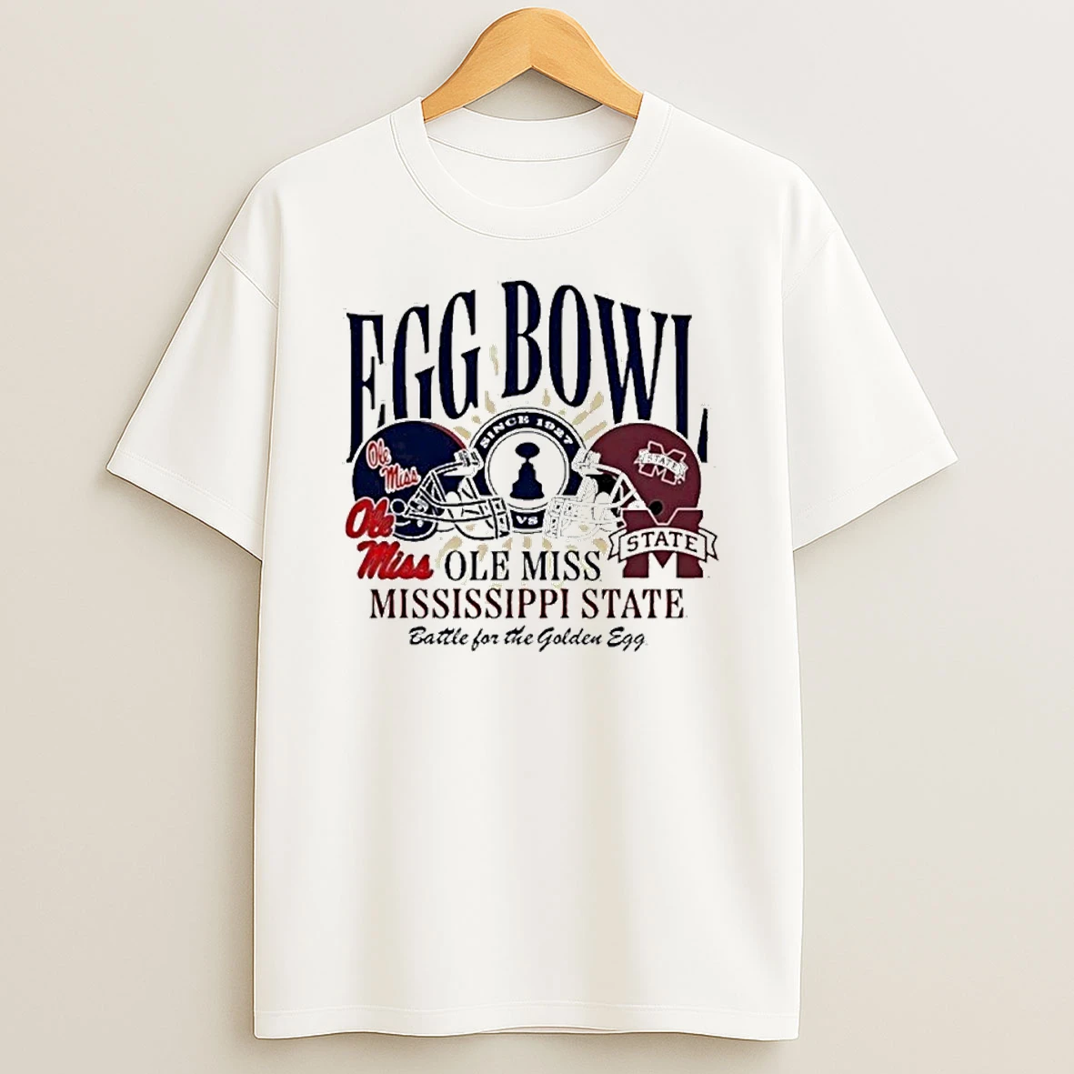 Mississippi State Bulldogs Vs Ole Miss Rebels 2025 The Egg Bowl Vintage Helmets Tshirt Hoodie