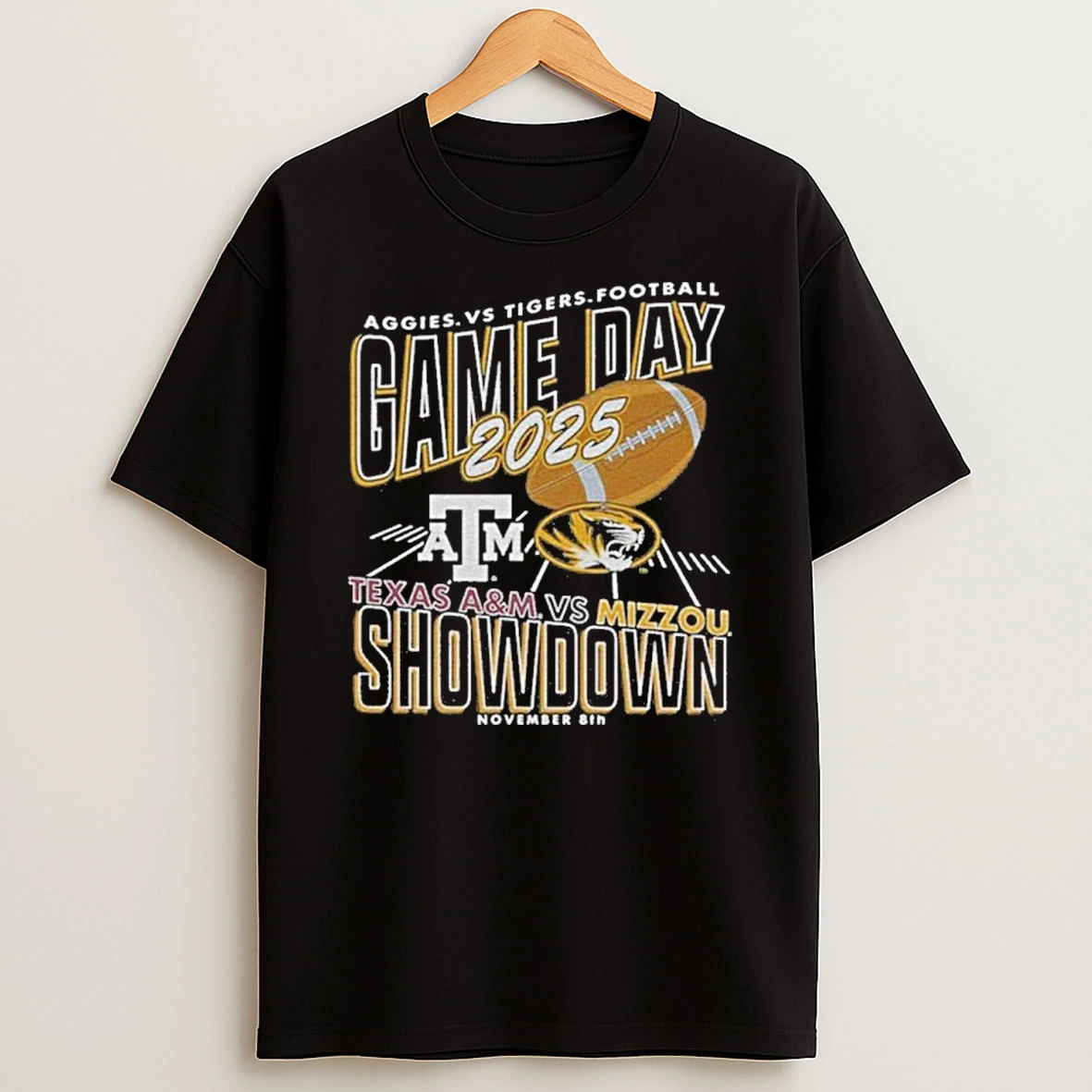 Missouri Tigers Vs Texas Am Aggies 2025 Gameday Showdown Tshirt Hoodie