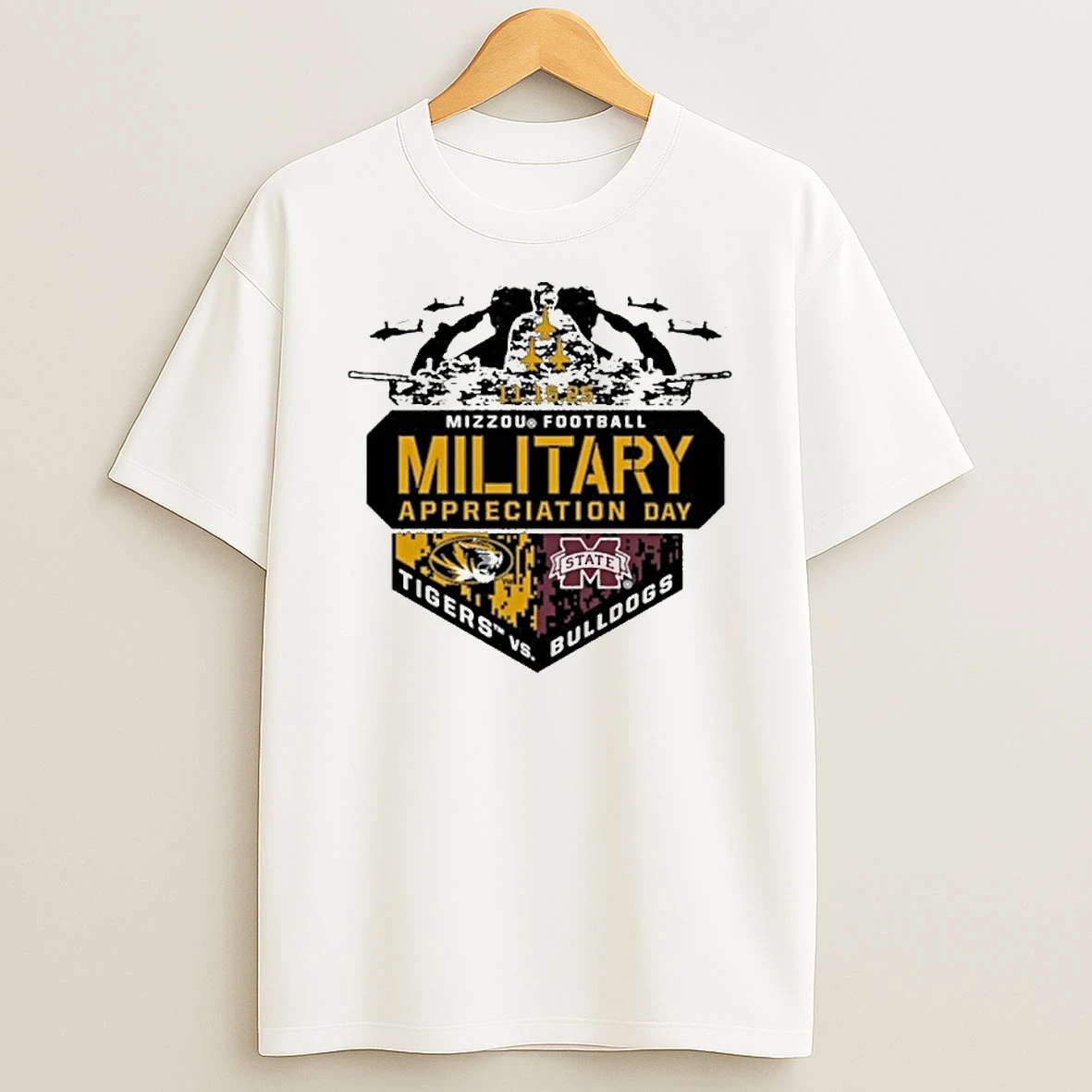 Mizzou Football Vs Mississippi State Military Appreciation Day Tshirt Hoodie