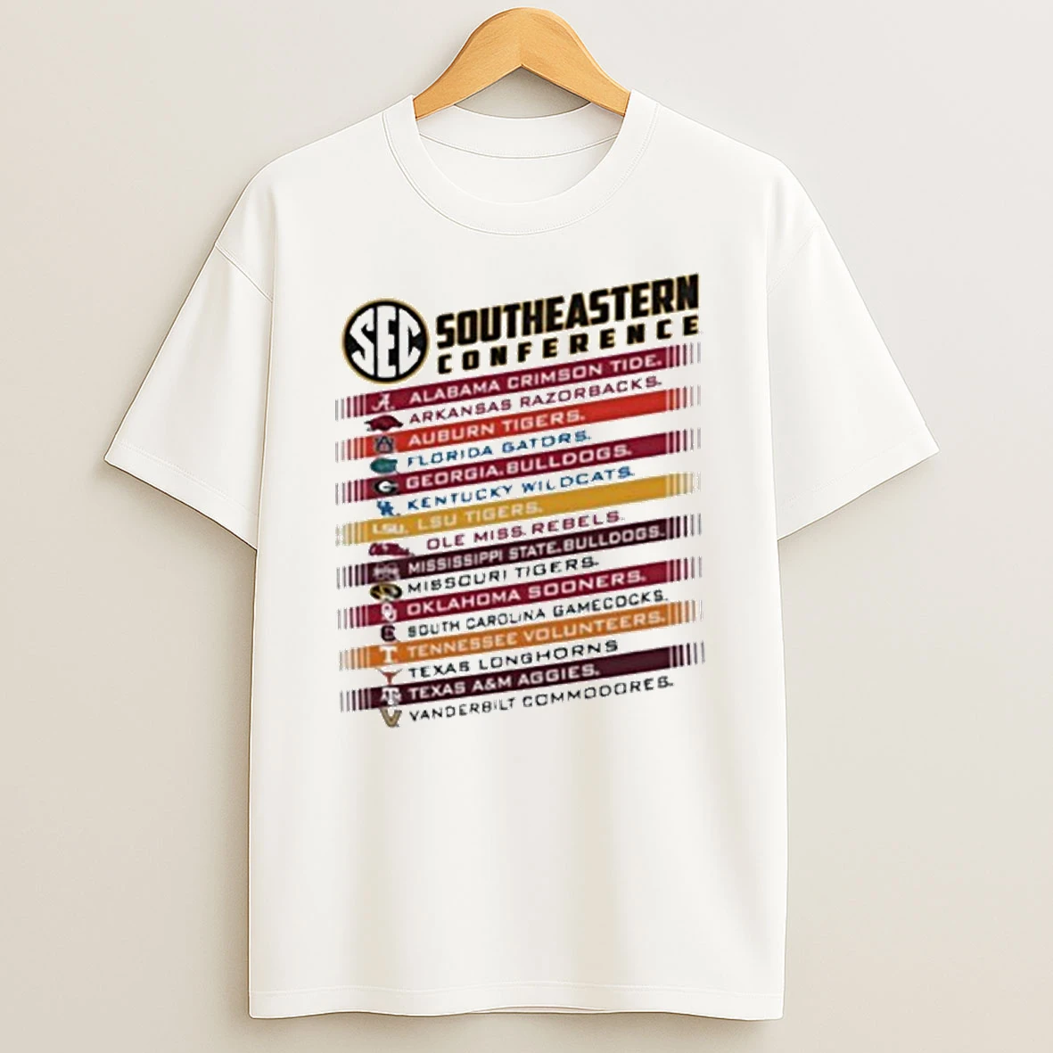 Mizzou Tigers Sec All Teams Spelled Out Team Names Tshirt Hoodie