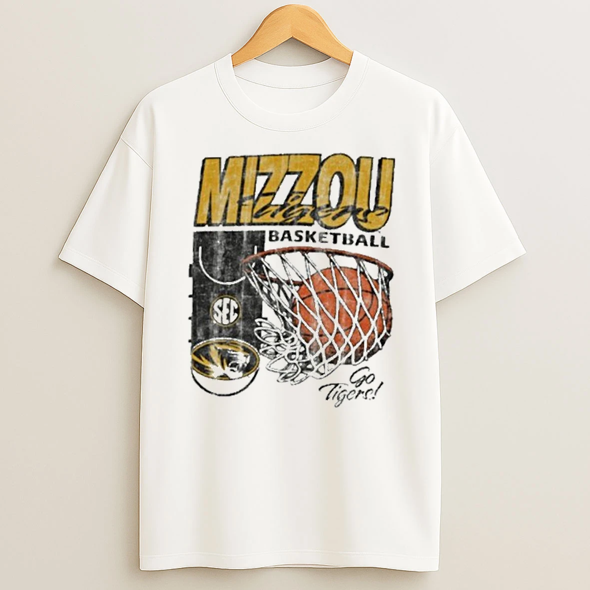 Mizzou Tigers Sec Basketball Hoop Swoosh Off Tshirt Hoodie