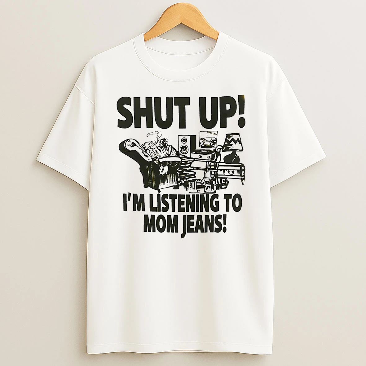Mom Jeans Shut Up Im Listening To Mj Tshirt Hoodie