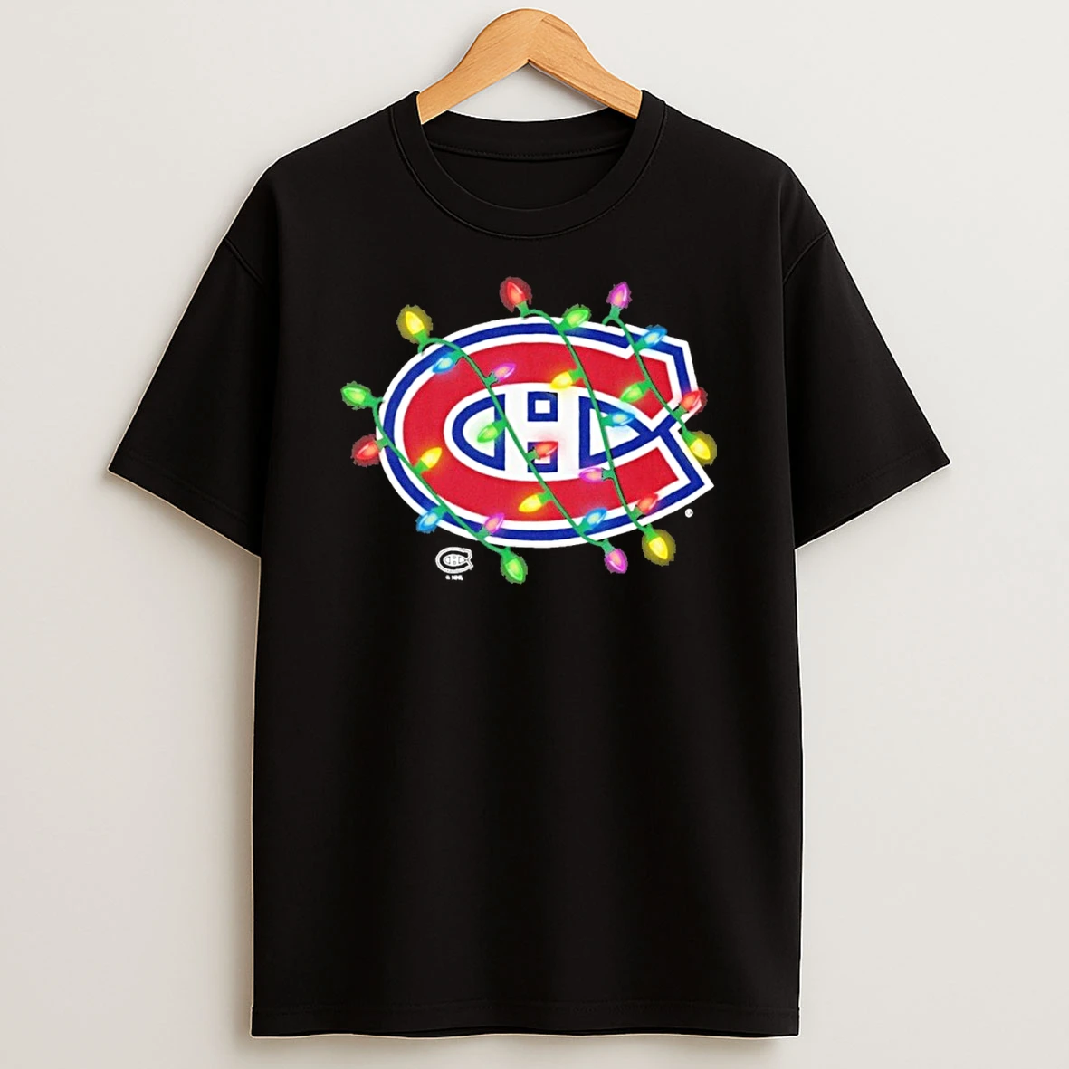 Montreal Canadiens Logo Lights Christmas Tshirt Hoodie