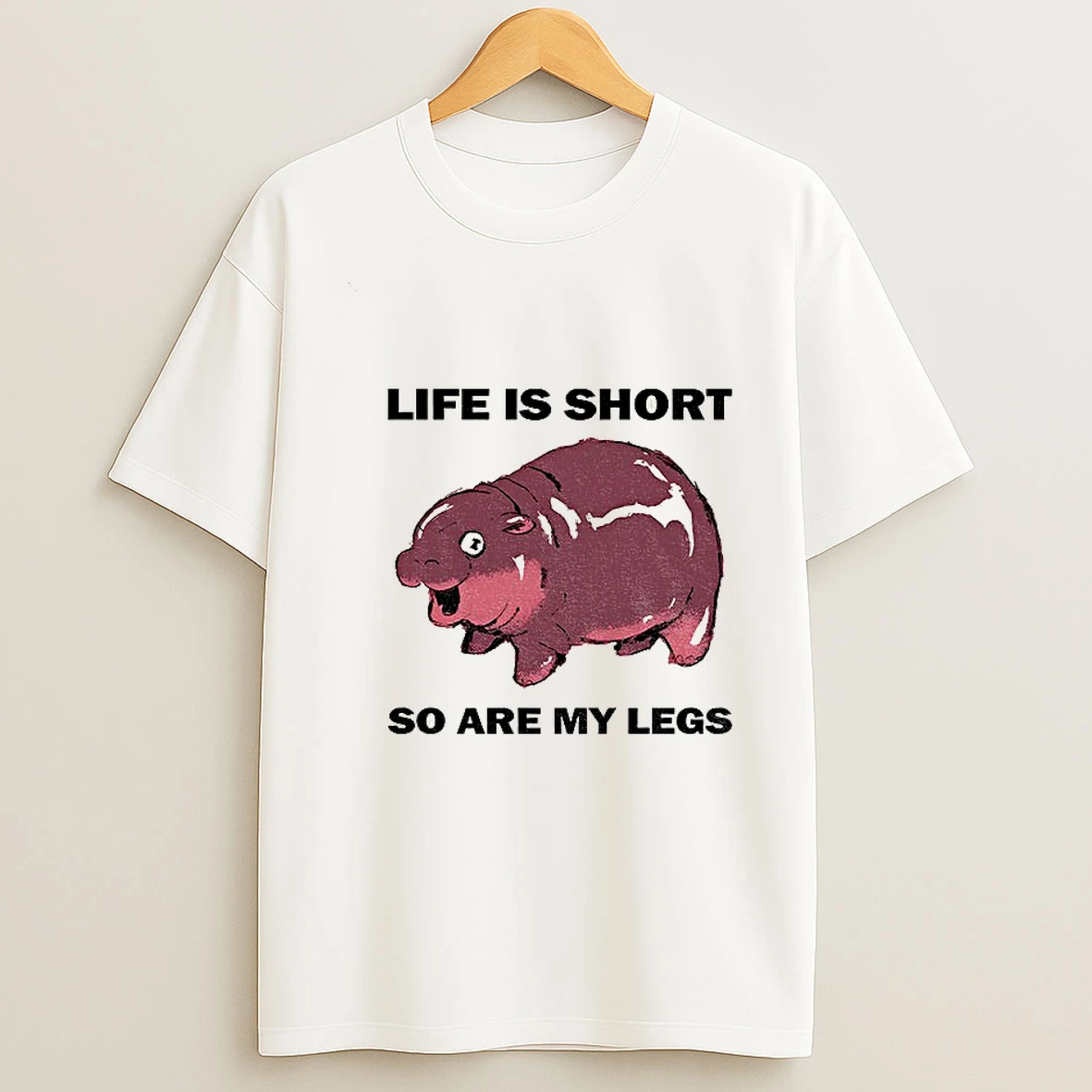 Moo Deng Life Is Short So Are My Legs Tshirt Hoodie