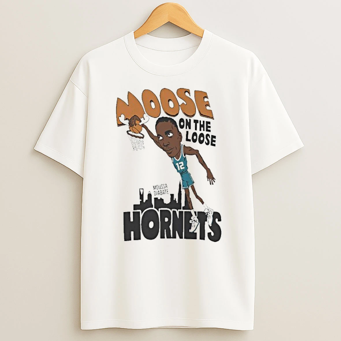 Moose On The Loose Hornets Moussa Diabate Tshirt Hoodie