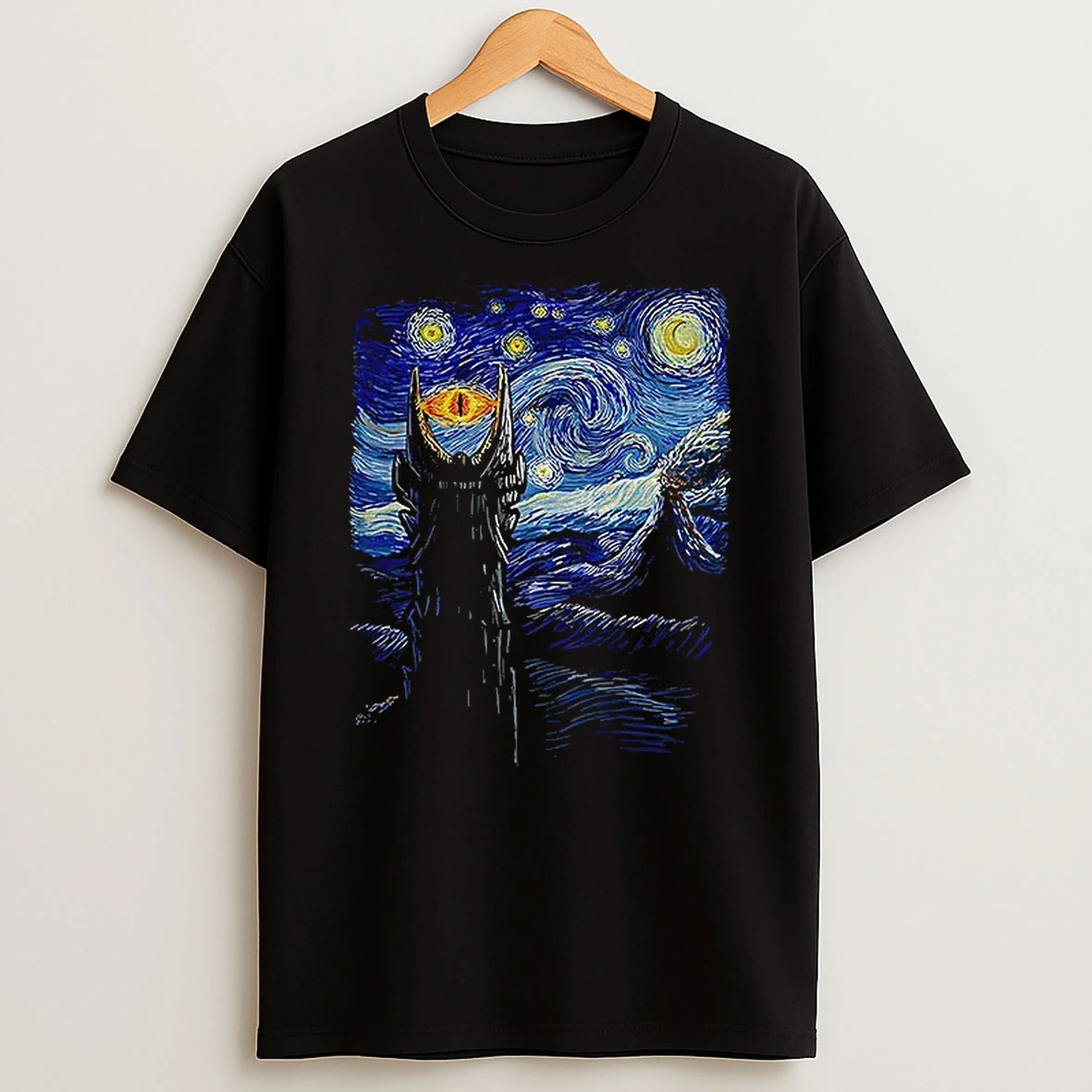 Mordor Starry Night Tshirt Hoodie