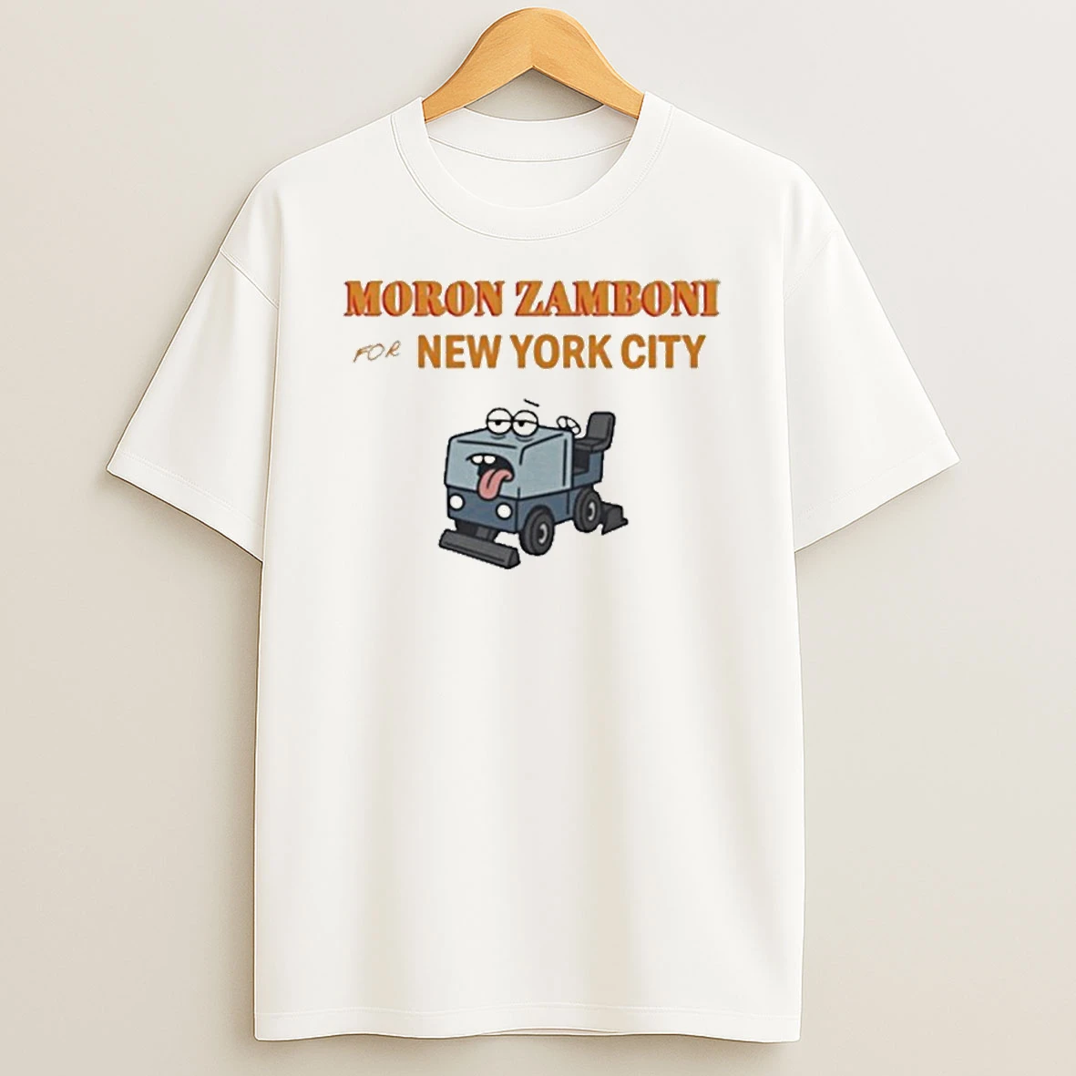 Moron Zamboni For New York City Silly Ice Rink Machine Tshirt Hoodie