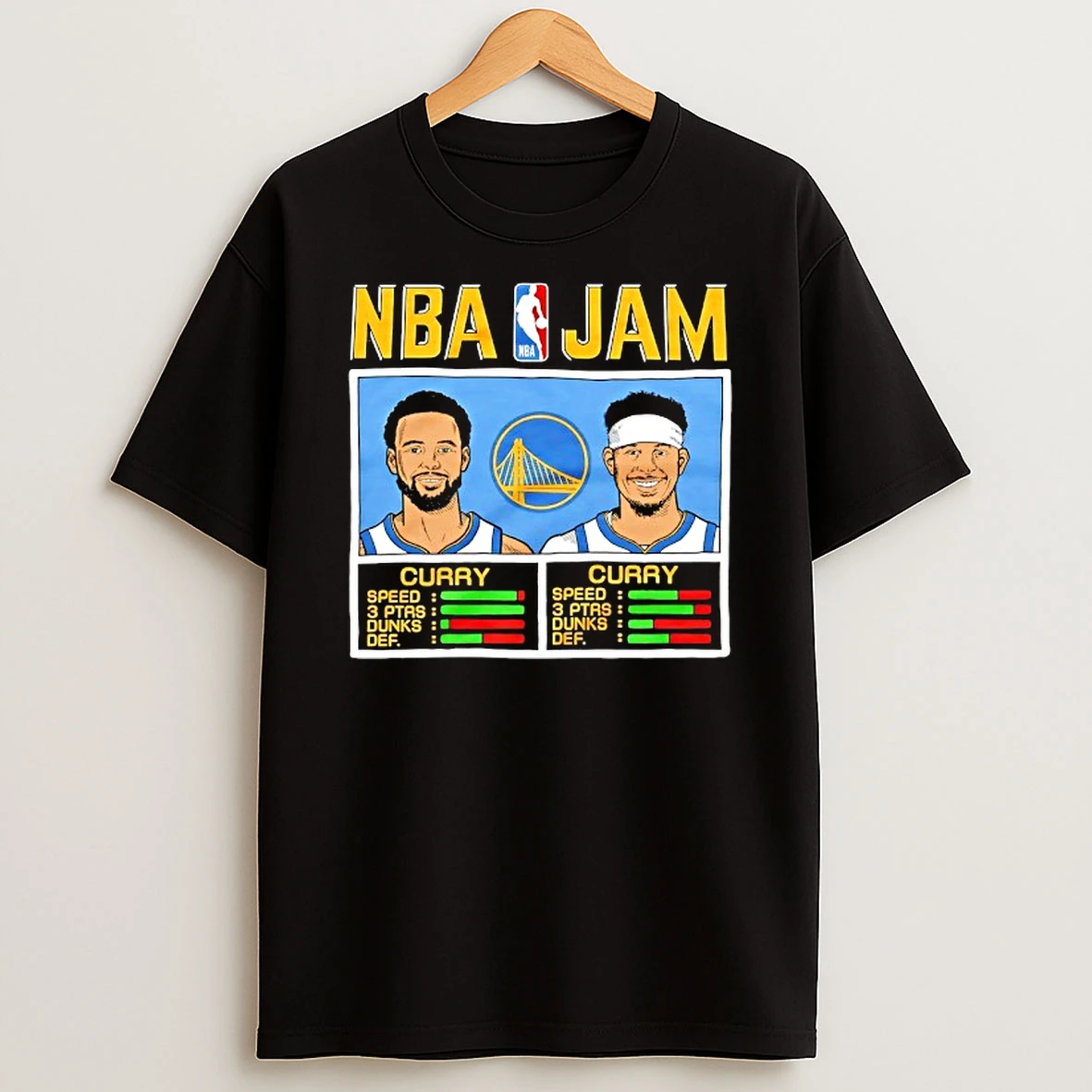 Nba Jam Golden State Warriors Stephen Curry And Seth Curry Tshirt Hoodie